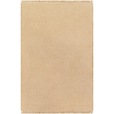 Livabliss Becki Owens Kimi-Modern Brown Solid And Border Fringe Living Dining Bedroom Jute Rug 200 X 275 Cm Easy Care, Non Shedding - image 1