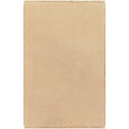 Livabliss Becki Owens Kimi-Modern Brown Solid And Border Fringe Living Dining Bedroom Jute Rug 200 X 275 Cm Easy Care, Non Shedding - thumbnail 1