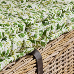 Dibor Vintage Green Leaf Print Cotton Indoor Hallway Furniture Chair Pad Bench Seat Pad Cushion  (L)112Cm X (W)44Cm - thumbnail 4