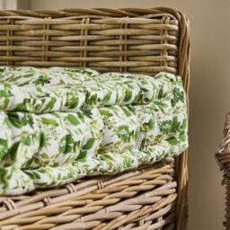 Dibor Vintage Green Leaf Print Cotton Indoor Hallway Furniture Chair Pad Bench Seat Pad Cushion  (L)112Cm X (W)44Cm - thumbnail 5