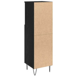 Berkfield Modern Bathroom Cabinet Black Oak 30X30X100 Cm Engineered Wood - thumbnail 6