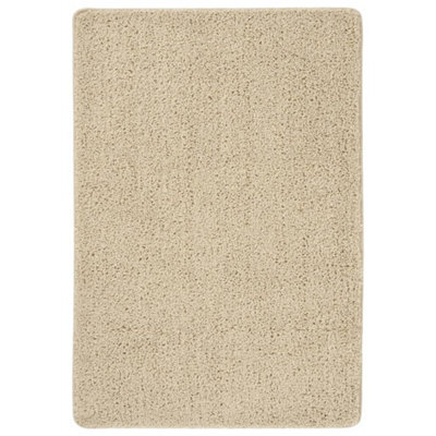 Berkfield Shaggy Rug Cream 160X230 Cm Anti Slip