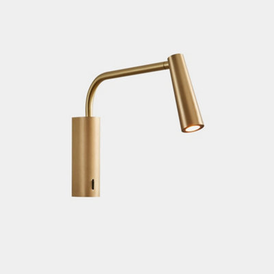 Luminosa Lighting Luminosa Gamma Extend Led Reading Light Adjustable Arm Matt Gold Ip20 2.1W 2700K