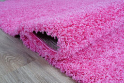 Modern Extra Large Small Soft 5Cm Shaggy Non Slip Bedroom Living Room Carpet Runner Area Rug - Pink 120 X 170 Cm - thumbnail 3