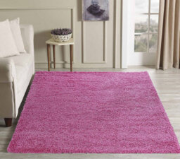 Modern Extra Large Small Soft 5Cm Shaggy Non Slip Bedroom Living Room Carpet Runner Area Rug - Pink 120 X 170 Cm - thumbnail 2