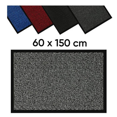 Barrier Mat 60 X 150 Cm Silver Anti-Slip Waterproof Door Mat - image 1