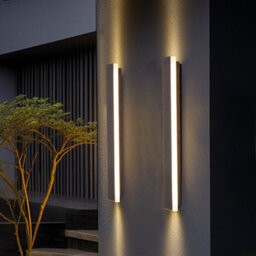 Living And Home 18W Outdoor Strip Led Wall Light, Warm White Light, Side-Emitting Wall Light - thumbnail 3