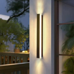 Living And Home 18W Outdoor Strip Led Wall Light, Warm White Light, Side-Emitting Wall Light - thumbnail 1
