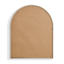 Furniturebox Uk Valerie Walnut Wood Medium 110X80Cm Overmantle Arch Mirror - thumbnail 5