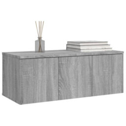 Berkfield Durable Tv Cabinet Grey Sonoma 80X34X30 Cm Engineered Wood - thumbnail 3