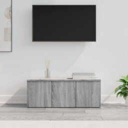 Berkfield Durable Tv Cabinet Grey Sonoma 80X34X30 Cm Engineered Wood - thumbnail 2