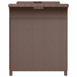 Walplus Garden Bench With Cushion Brown 116X46X57 Cm Poly Rattan - thumbnail 4