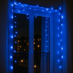 HSD 100 Led Blue & White String Lights (6.9M) - Battery Fairy Lights For Christmas, Weddings, And Home Decor - thumbnail 2