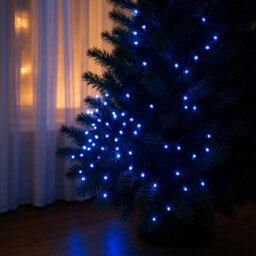 HSD 100 Led Blue & White String Lights (6.9M) - Battery Fairy Lights For Christmas, Weddings, And Home Decor - thumbnail 3