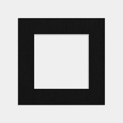 Ak Frames 8X8 Black Picture Mounts To Fit 5X5 Aperture Size - Mount Board Only (No Frame Included) - image 1