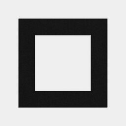 Ak Frames 8X8 Black Picture Mounts To Fit 5X5 Aperture Size - Mount Board Only (No Frame Included) - thumbnail 1