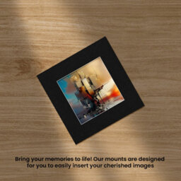 Ak Frames 8X8 Black Picture Mounts To Fit 5X5 Aperture Size - Mount Board Only (No Frame Included) - thumbnail 5