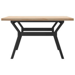 Berkfield Coffee Table Y-Frame 80X80X45.5 Cm Solid Wood Pine And Steel - thumbnail 5