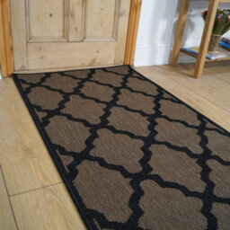 Trellis Hallway Runner Rug - Hardwearing, Non-Slip & Durable Carpet For Hall, Kitchen & Corridor - thumbnail 1