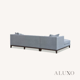 Aluxo Cooper Boucle Left Hand Corner Sofa Lhf 5 Seater Dolphin Grey Medium Firm - thumbnail 9