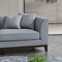 Aluxo Cooper Boucle Left Hand Corner Sofa Lhf 5 Seater Dolphin Grey Medium Firm - thumbnail 5