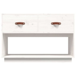 Walplus Tv Cabinet White 90X40X60 Cm Solid Wood Pine - thumbnail 6