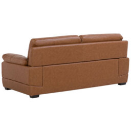 Beliani Sofa 3 Seater Horten Leather Golden Brown - thumbnail 5