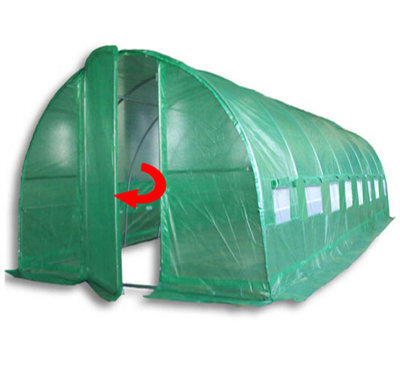Crocodile Trading 8M X 3M (27' X 10' Approx) Pro+ Green Poly Tunnel - image 1