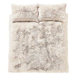 Catherine Lansfield Bedding Cuddly Deep Pile Duvet Cover Set With Pillowcases Cream - thumbnail 5
