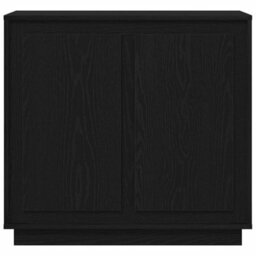 Berkfield Sideboard Black Oak 80X34X75 Cm Engineered Wood - thumbnail 6
