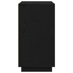 Berkfield Sideboard Black Oak 80X34X75 Cm Engineered Wood - thumbnail 7