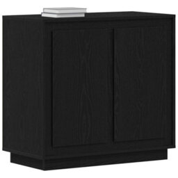 Berkfield Sideboard Black Oak 80X34X75 Cm Engineered Wood - thumbnail 3