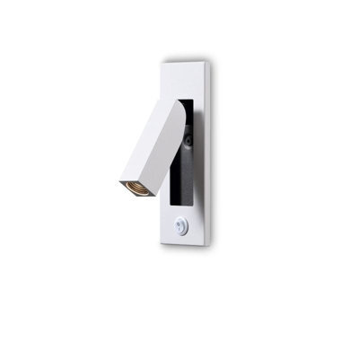 Ultra Beam Lighting Ultrabeam White Wall Mounted Recessed Bedside Reading Light 3 Watt 3000K Warm White Led - image 1