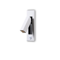 Ultra Beam Lighting Ultrabeam White Wall Mounted Recessed Bedside Reading Light 3 Watt 3000K Warm White Led - thumbnail 1