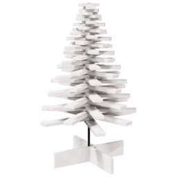 Berkfield Versatile Wooden Christmas Tree For Decoration White 100 Cm Solid Wood Pine