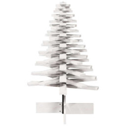 Berkfield Versatile Wooden Christmas Tree For Decoration White 100 Cm Solid Wood Pine - thumbnail 4