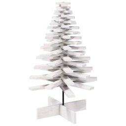 Berkfield Versatile Wooden Christmas Tree For Decoration White 100 Cm Solid Wood Pine - thumbnail 5