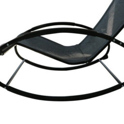 Outsunny Patio Rocking Chair Orbital Zero Gravity Seat Pool Chaise W/ Pillow - thumbnail 8