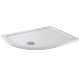 Affine 1200 X 800mm Lh Offset Quadrant Shower Enclosure Framed 8mm Glass Tray Waste - thumbnail 5