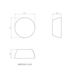 Cosmic Towel Hook, Coat Hook, Round Handle, Round Knob, White, Award-Winning Design, Geyser Collection - thumbnail 6