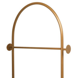 Wyld And Coco Freestanding Clothes Rack 174Cm - Gold Frame With White Marble-Effect Shelf - thumbnail 5
