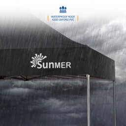 Sunmer 3Mx3M Steel Framed Gazebo - Black - thumbnail 6