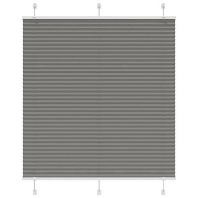 Berkfield Pleated Blind Anthracite 115X150 Cm Fabric Width 114.4 Cm Polyester - image 1