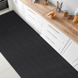 Floordirekt Catania Vinyl Polyester Kitchen Runner Mat Non Slip Waterproof Uv Resistant Indoor Outdoor Balcony Grey 60 X 200 Cm - thumbnail 2