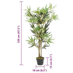 Vidaxl Artificial Bamboo Tree 552 Leaves 120 Cm Green - thumbnail 3