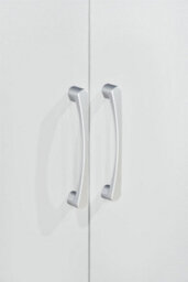 Swish Furniture Highbury 3 Door Wardrobe White Triple 5 Shelf Hanging Rail Bedroom Storage - thumbnail 5