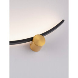 Luminosa Lighting Luminosa Kima I Integrated Led Wall Lamp Sandy Black, Gold Led 14W 880Lm 3000K - thumbnail 5