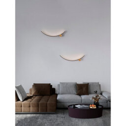 Luminosa Lighting Luminosa Kima I Integrated Led Wall Lamp Sandy Black, Gold Led 14W 880Lm 3000K - thumbnail 2