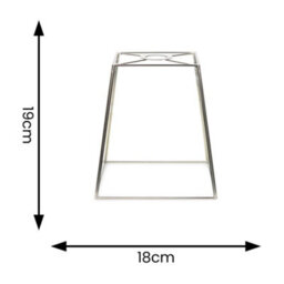 Valuelights Susie Glass Lantern Chrome Case Easy Fit Lamp Shade (D)18Cm - thumbnail 8