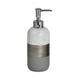 Showerdrape Luxe Grey/white Liquid Soap Dispenser - thumbnail 2
